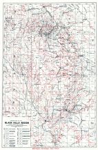 Black Hills Region Contour Map, South Dakota State Atlas 1904